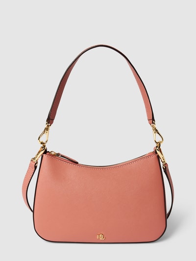 Lauren Ralph Lauren Handtasche aus Rindsleder mit Label-Applikation Modell 'DANNI' Pink 2