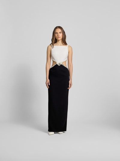 Self-Portrait Maxikleid mit Cut Outs Black 4