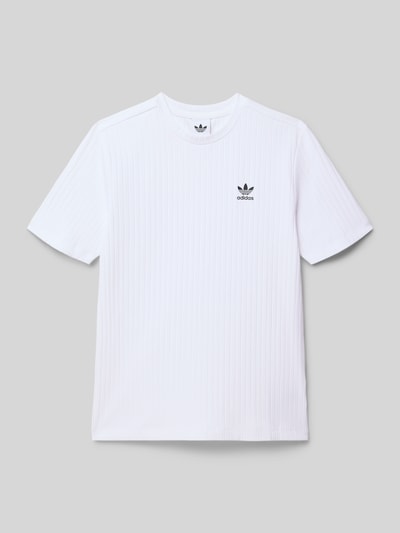 adidas Originals T-shirt z nadrukiem z logo Biały 1
