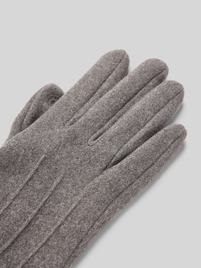 EEM Regular Fit Handschuhe mit Zierschnalle Dunkelgrau 3