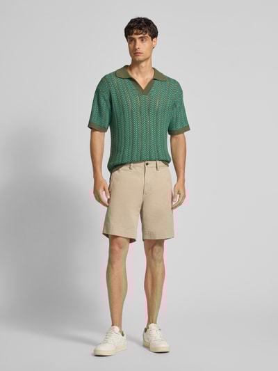 Scotch & Soda Poloshirt mit V-Ausschnitt Oliv 1