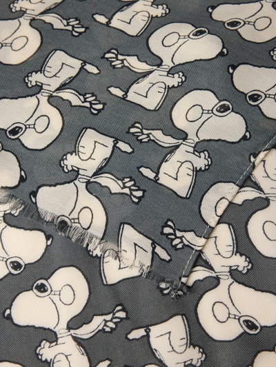 Codello Szal z wiskozy ze wzorem na całej powierzchni Średnioszary 2