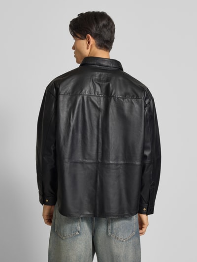 BLKVIS Vrijetijdsoverhemd in leerlook Zwart - 5