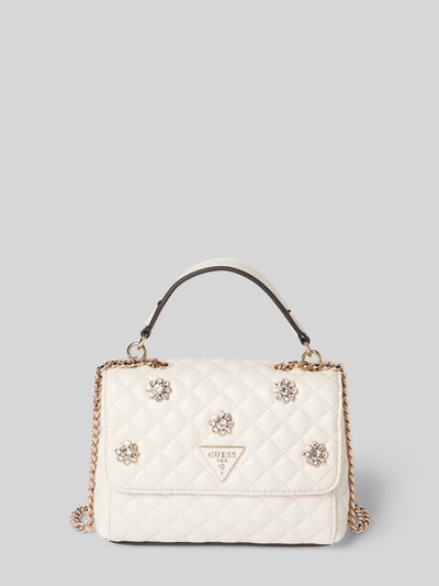 Guess Handtasche mit Steppnähten Modell 'EVERLEE' Ecru 2