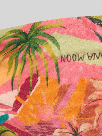 Productfoto, kleurrijke materiaalmix met stretch van Bikinihose im Allover-Look Modell 'KAMUNIBA DASIA' van Banana Moon, nauwsluitend, all-over look, zij-vetersluiting