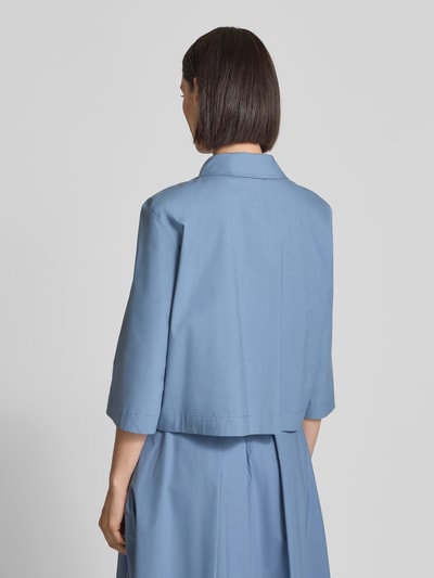 MORE Bluzka krótka z wpuszczanymi kieszeniami Jeansowy niebieski 5