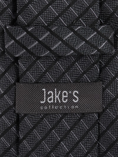 Jake*s Slim Fit Krawatte aus Seide (6,5 cm) Anthrazit 2