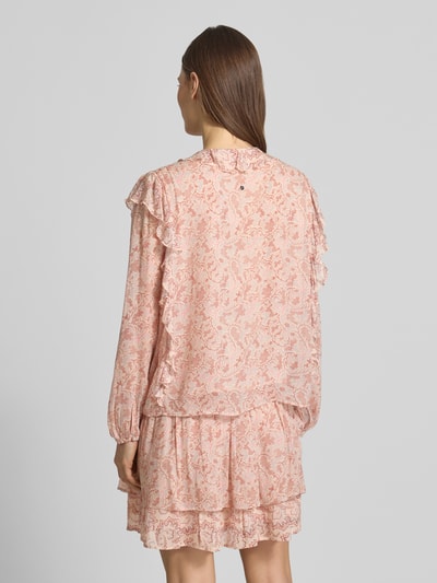 BOSS Orange regular fit blouse met lange mouwen van chiffon model 'C_BORMA' Roze - 5