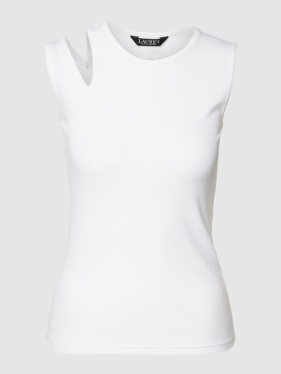 Lauren Ralph Lauren Tanktop mit Cut Out Modell 'FUNDOL' Weiss 2