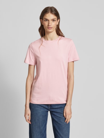 Selected Femme T-Shirt mit geripptem Rundhalsausschnitt Rose 4