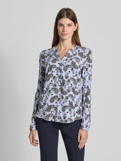 Christian Berg Woman Blusenshirt aus Viskose mit V-Ausschnitt Lavender 4