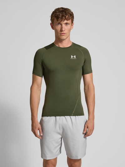 Under Armour T-shirt met labelprint Olijfgroen - 4