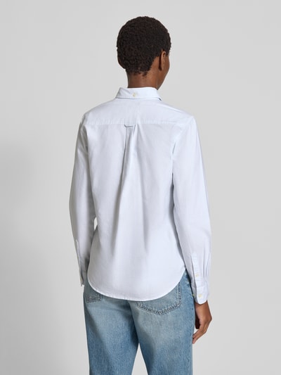 Gant Hemdbluse mit Button-Down-Kragen und Sportmanschetten Hellblau 5