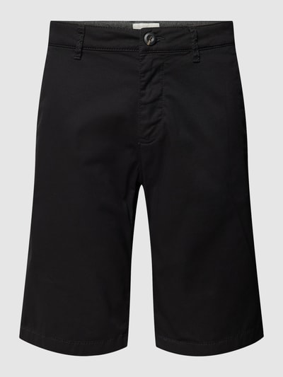 Tom Tailor Bermudy o kroju slim fit z wpuszczanymi kieszeniami w stylu francuskim Czarny 2