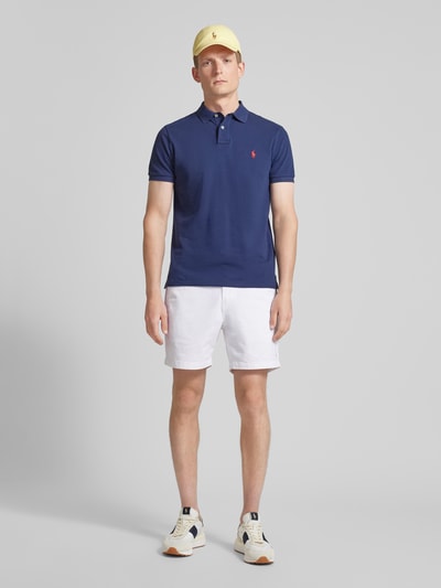 Polo Ralph Lauren Szorty o kroju regular fit z wyhaftowanym logo model ‘PREPSTER’ Biały 1