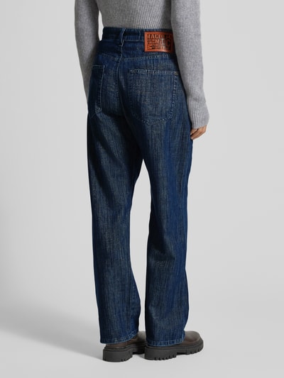 MAC Baggy Straight Fit Jeans im Used-Look Dunkelblau 5