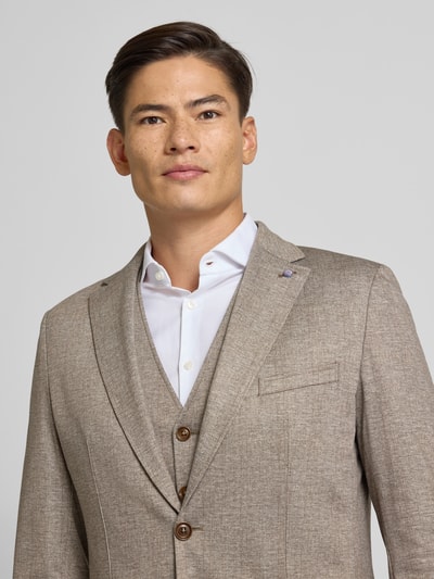CG - Club of Gents 2-Knopf-Sakko mit Reverskragen Modell 'Carter' Beige 3