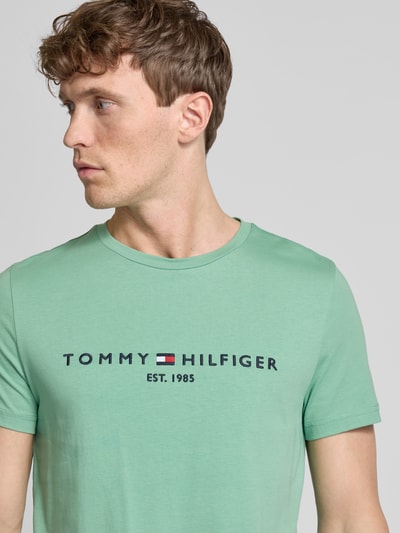 Tommy Hilfiger T-Shirt mit Label-Stitching Apfel 3