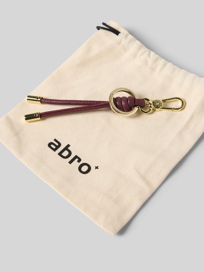 Abro Zawieszka z wytłoczonym logo model ‘Dalia’ Ciemnoczerwony 3