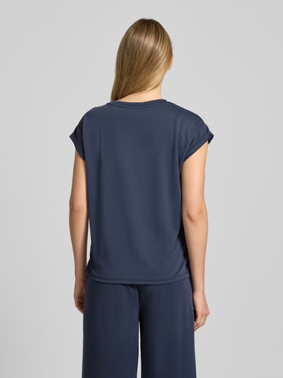 MSCH Copenhagen T-Shirt aus Modal-Mix Modell 'Birdia' Marine 5