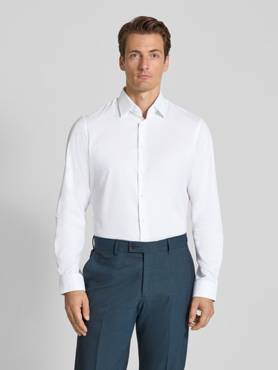 Christian Berg Men Regular fit zakelijk overhemd met kentkraag Wit - 4