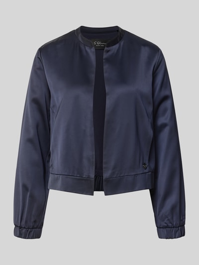 s.Oliver BLACK LABEL Slim Fit Blouson aus Viskose-Mix Marine 2