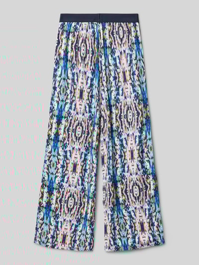 s.Oliver RED LABEL Weite Hose aus satinierter Viskose Lavender 3