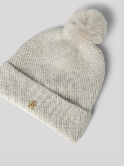 Tommy Hilfiger Beanie met wol en alpaca Lichtgrijs - 2