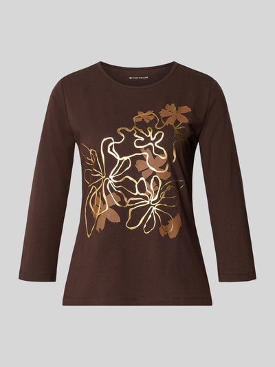 Tom Tailor 3/4-Shirt mit Frontprint Dunkelbraun 2