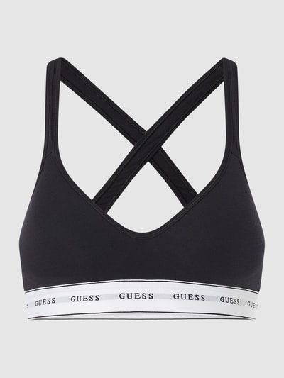 Guess Bustier mit Logo-Bund  Black 2