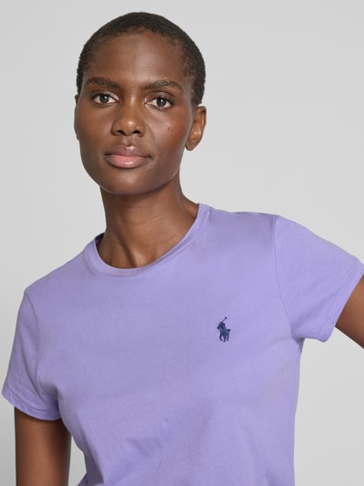 Polo Ralph Lauren T-Shirt mit Logo-Stitching Lila 3