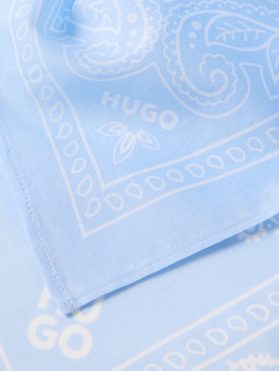 Produktfoto, Tuch aus reiner Baumwolle im 2er-Pack Modell 'BANDANA' von HUGO, efekt: jednolity kolor, wzór paisley, nadruk z logo, popelina, bawełna