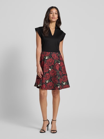 GUIDO MARIA KRETSCHMER WOMAN Cocktailkleid mit V-Ausschnitt Modell 'Paulina' Bordeaux 1