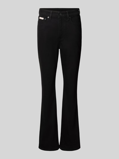 Produktfoto, Skinny Fit Bootcut Jeans aus Baumwoll-Mix von Calvin Klein Jeans in zwart, bootcut-stijl, 5-pocketmodel, twill, katoenmix