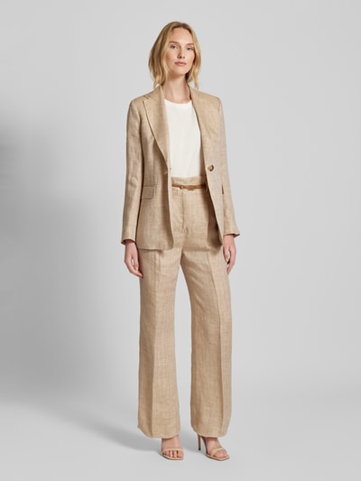 Max Mara Studio Blazer mit Pattentaschen Modell 'PALAU' Beige 1