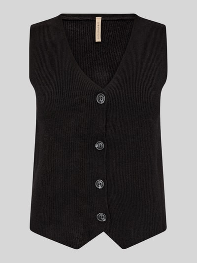 Soyaconcept Regular fit bodywarmer van viscosemix model 'KANITA' Zwart - 2