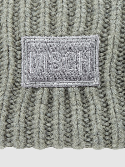 MSCH Copenhagen Czapka beanie z mieszanki wełny z imitacji dzianiny model ‘Kara’ Trzcinowy 2