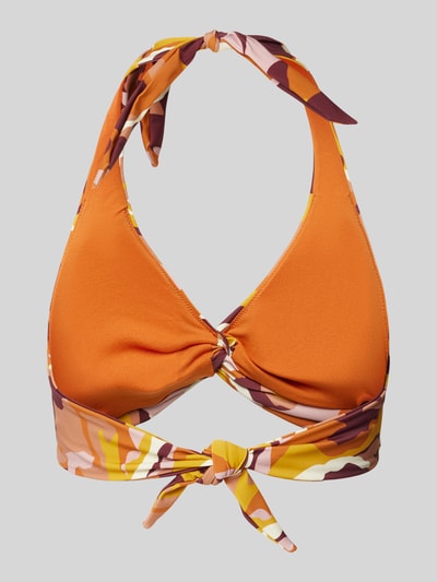 Barts Bikinitop met knoopdetail, model 'Lunan' Roestrood - 3