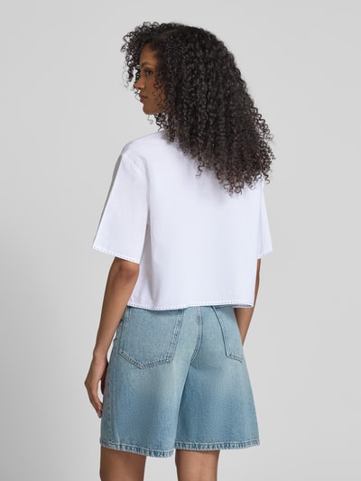 Jake*s Casual Overhemdblouse met motiefstitching Wit - 5