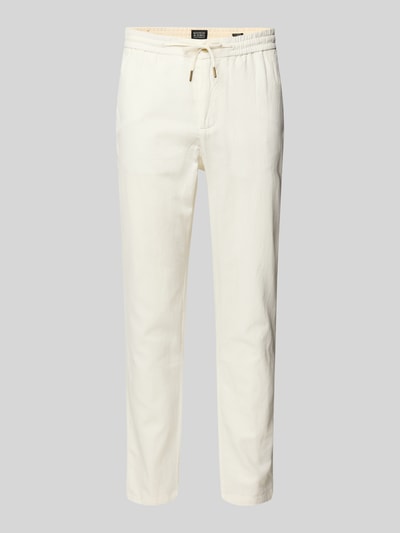 Scotch & Soda Tapered Fit Stoffhose mit Tunnelzug Modell 'WARREN' Offwhite 2