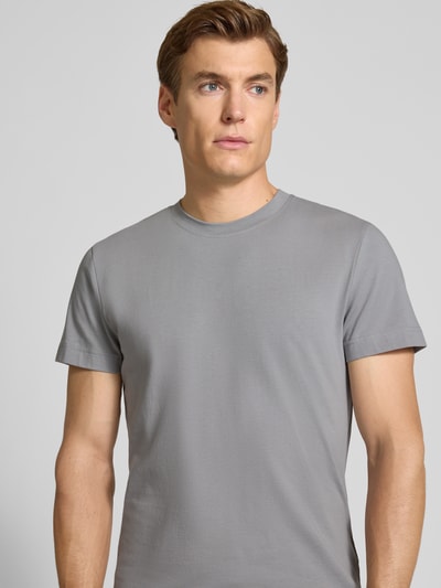 Tom Tailor Slim fit T-shirt van katoenmix
 Middengrijs - 3