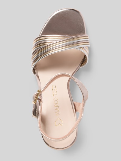 Marco Tozzi Sandalette mit Pfennigabsatz Gold 3