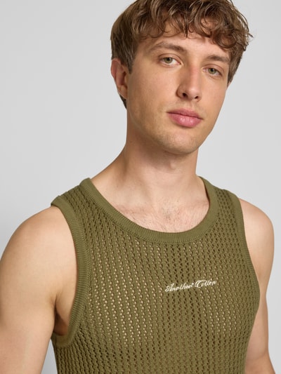 ANOTHER COTTON LAB Tanktop mit Strukturmuster Hellgruen 3