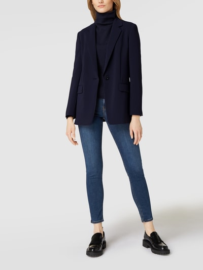 BOSS Black Women Blazer met klepzakken, model 'Jocalua'  Marineblauw - 1