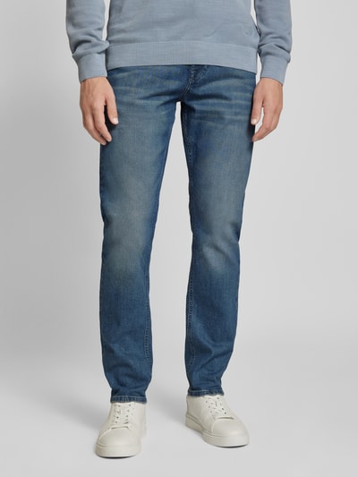 GABBA Regular fit jeans in 5-pocketmodel, model 'ATHEN' Jeansblauw - 4