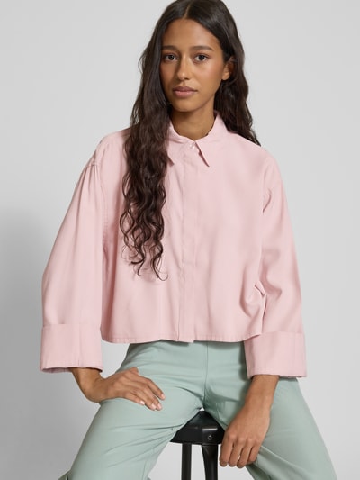 Only Relaxed Fit Hemdbluse aus Viskose-Mix Modell 'LARIS' Rosa 3