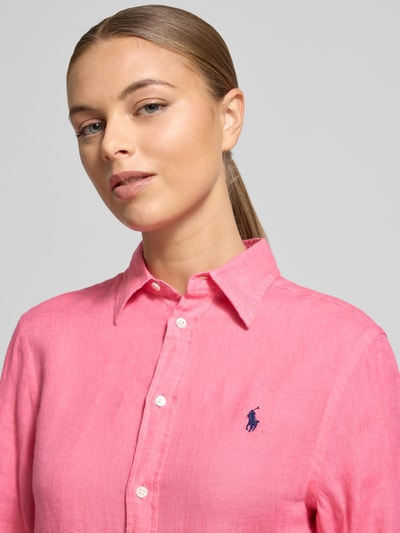 Polo Ralph Lauren Overhemdblouse met knoopsluiting Felroze - 3