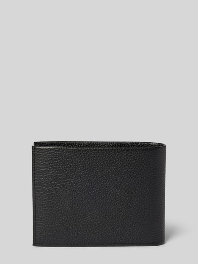 CK Calvin Klein Lederportemonnaie mit Strukturmuster Modell 'WARMTH BIFOLD' Black 2