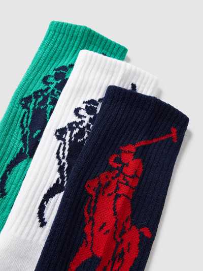 Polo Ralph Lauren Underwear Socken mit Label-Print im 3er-Pack Modell 'BIG PONY' Gruen 2