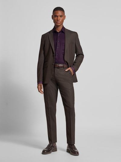 ETERNA Comfort fit zakelijk overhemd met knoopsluiting Bordeaux - 1